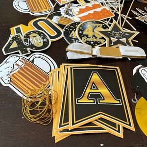 40th bday Party Decor